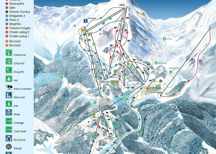 With A Mountain View 公寓 班斯科